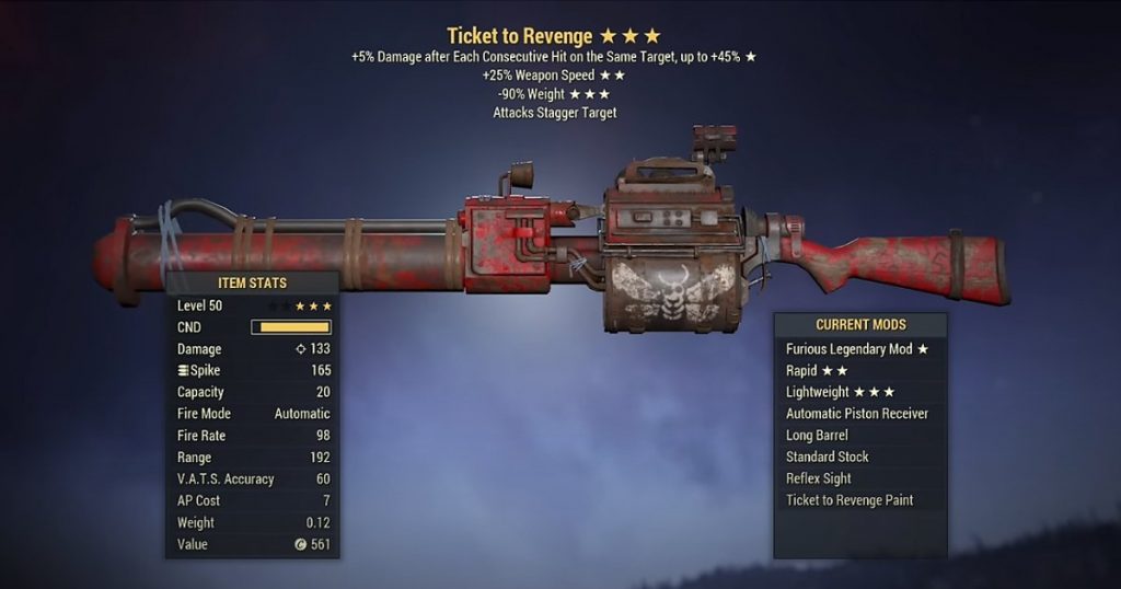 Fallout 76: Ticket to Revenge